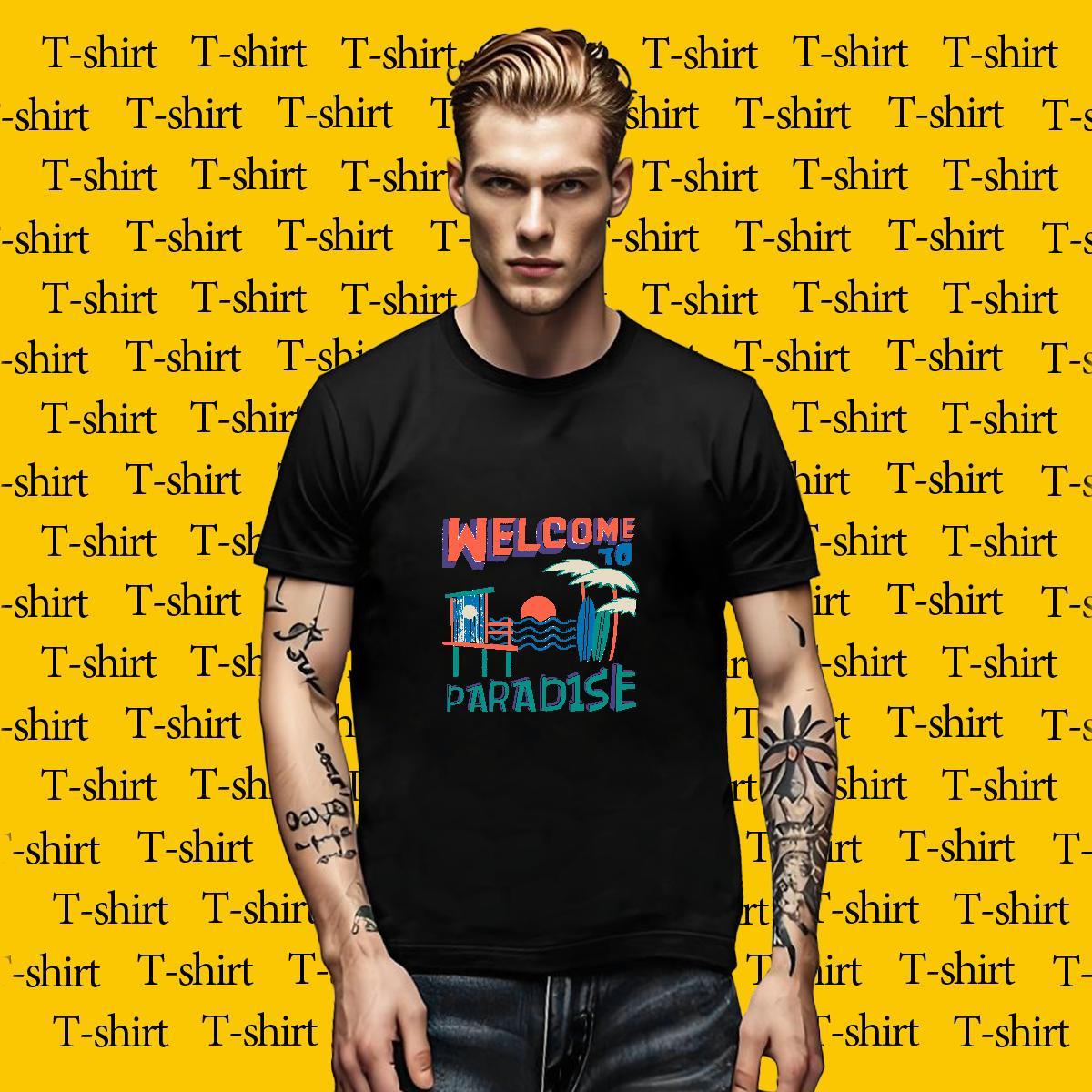Unisex Tshirts Home Outdoor 230g Pure Cotton Anime Short Sleeve O-Neck tree T-Shirts for Men Fashion Design Tees Shirts