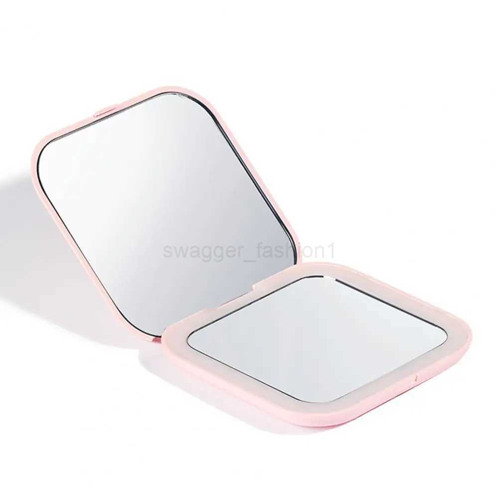 Cosmetic Mirror Mini Pocket Mirror Creative Make Up Stylish 5 Times Magnifying LED Vanity MirrorXJ240813