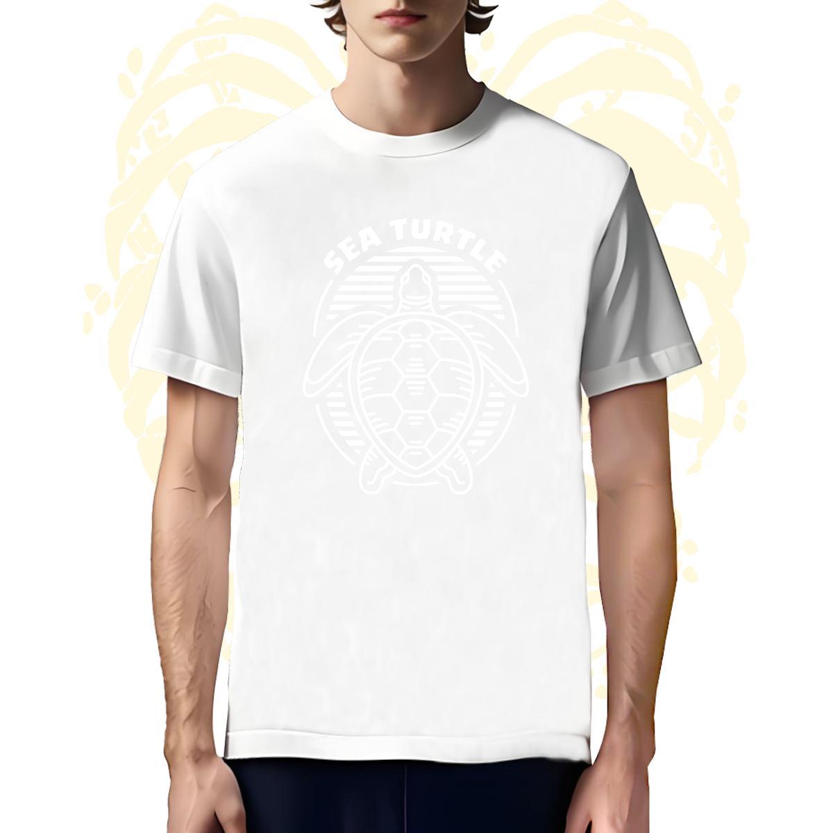 Loose Fit Man T Shirts tortoise Crew Neck Breathable Sport Black Oversized 230g Pure Cotton Men Tops Tees New Clothings