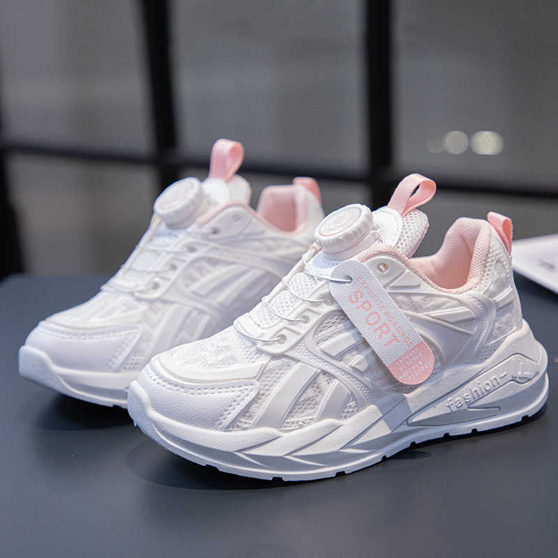 Sneakers Sepatu olahraga anak anak Sepatu putih kecil gadis childrens sports shoes H240805