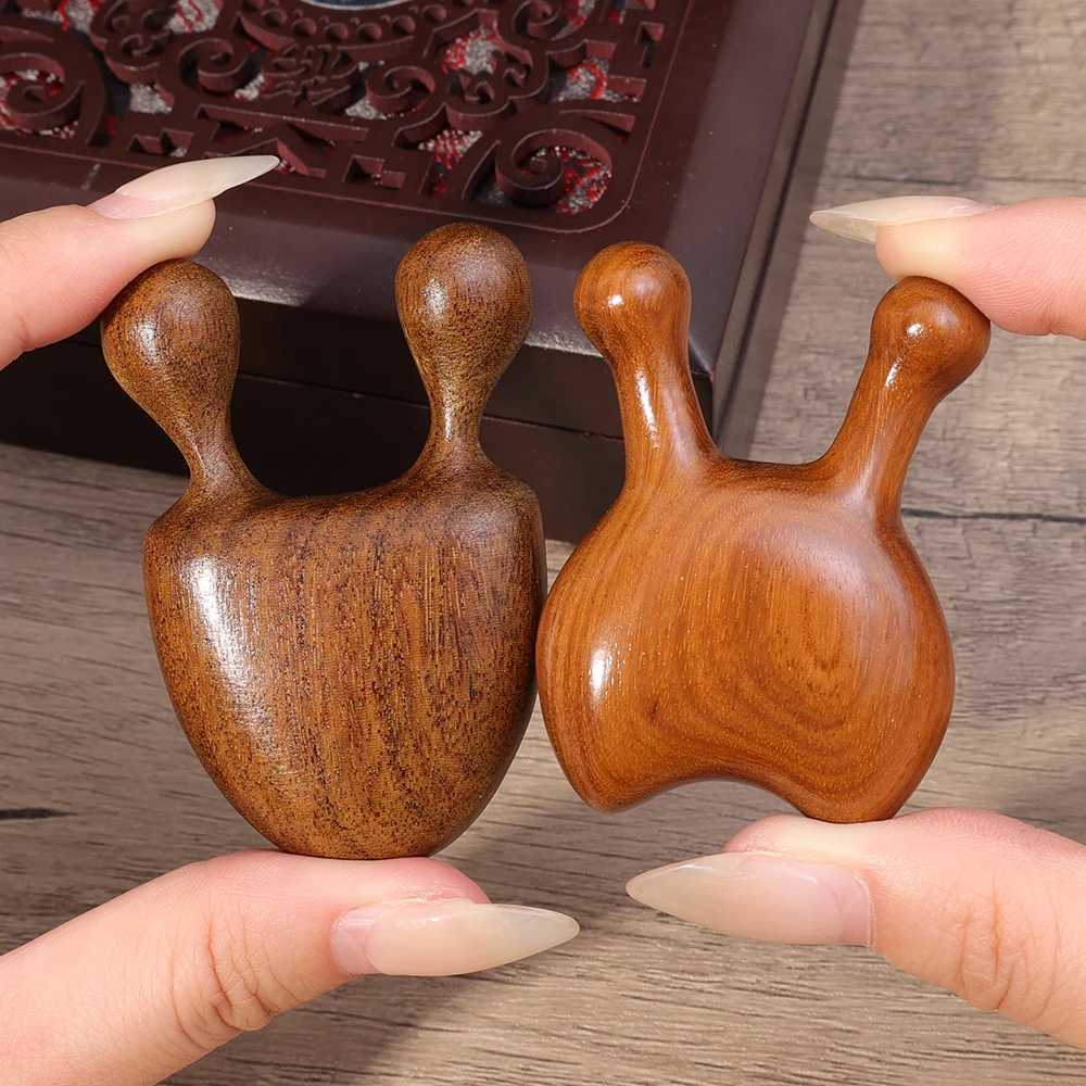 Antlers Head Noon Wood Massager Comb Improves Facial Circulation Five Claws Scalp Massager Guasha Tool Back Scraper Hydrotherapy Tool W240813