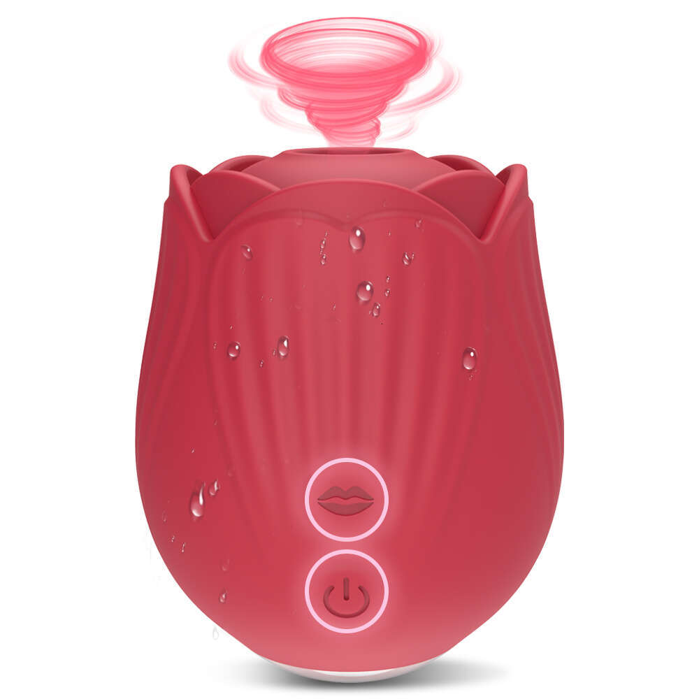 Rose-Clit Sucking Tongue Licking Vibrator Toy for Women Clitoris Stimulator with Oral Nipple Female Sex Toys Goods for Adults 18