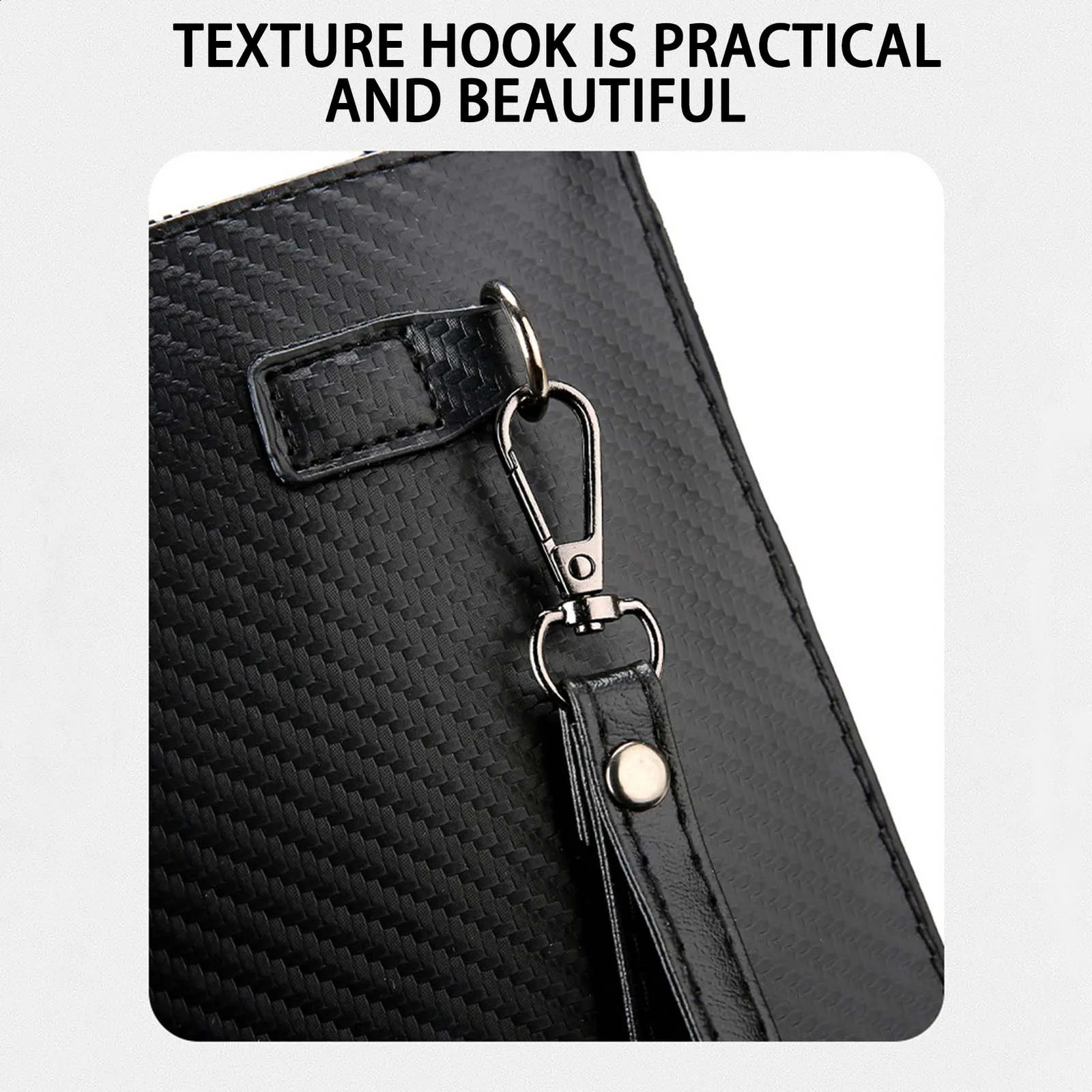 Fashionable mens handbag handmade soft leather large capacity clutch bag perfect for office travel business and perfect gift 240812