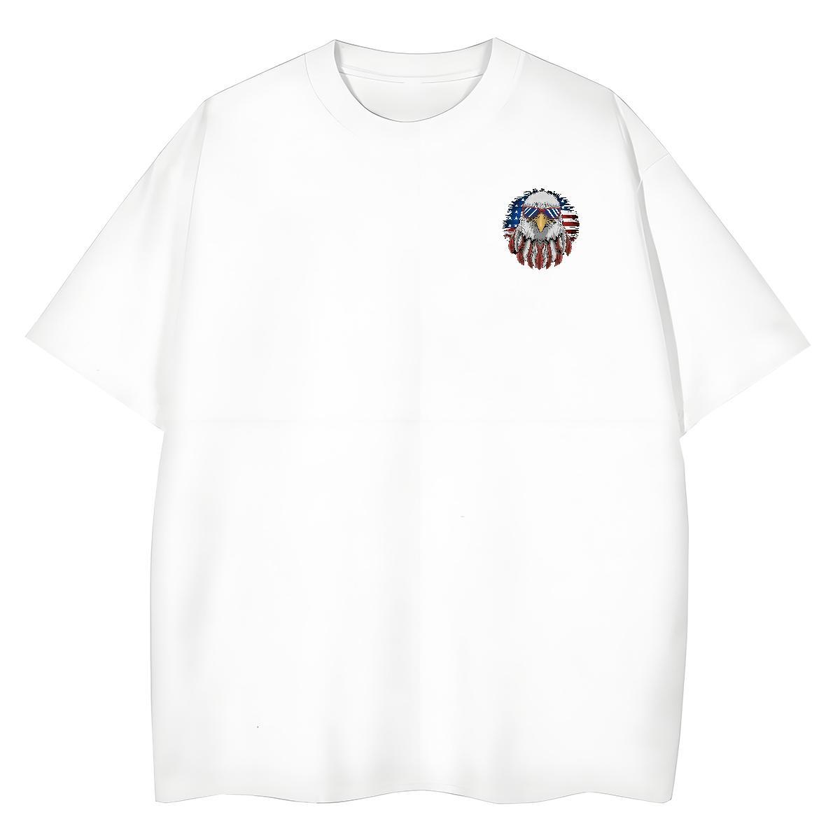 Mens T Shirts 230g Cotton eagle Street wear Hip Hop Pure Cotton Custom Print Plus Size Tshirt for Man Woman Factory Direct TOP Quality Tees