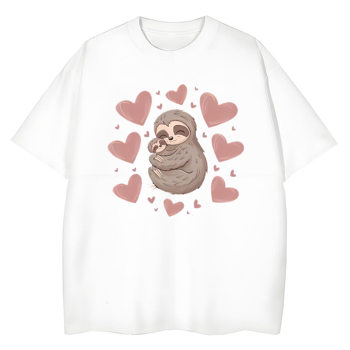 Cool Design Man T Shirts bear Breathable Crew Neck Sport Plus Size Cartoon 230g Pure Cotton Tshirts Free Shipping Tees
