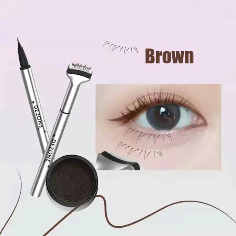 Lower Eyelash Stamp Waterproof Non-smudges Eyeliner Long-lasting Extremely Fine Easy To Handle Cosmetic Dual-use Eye Makeup Tool Y240813