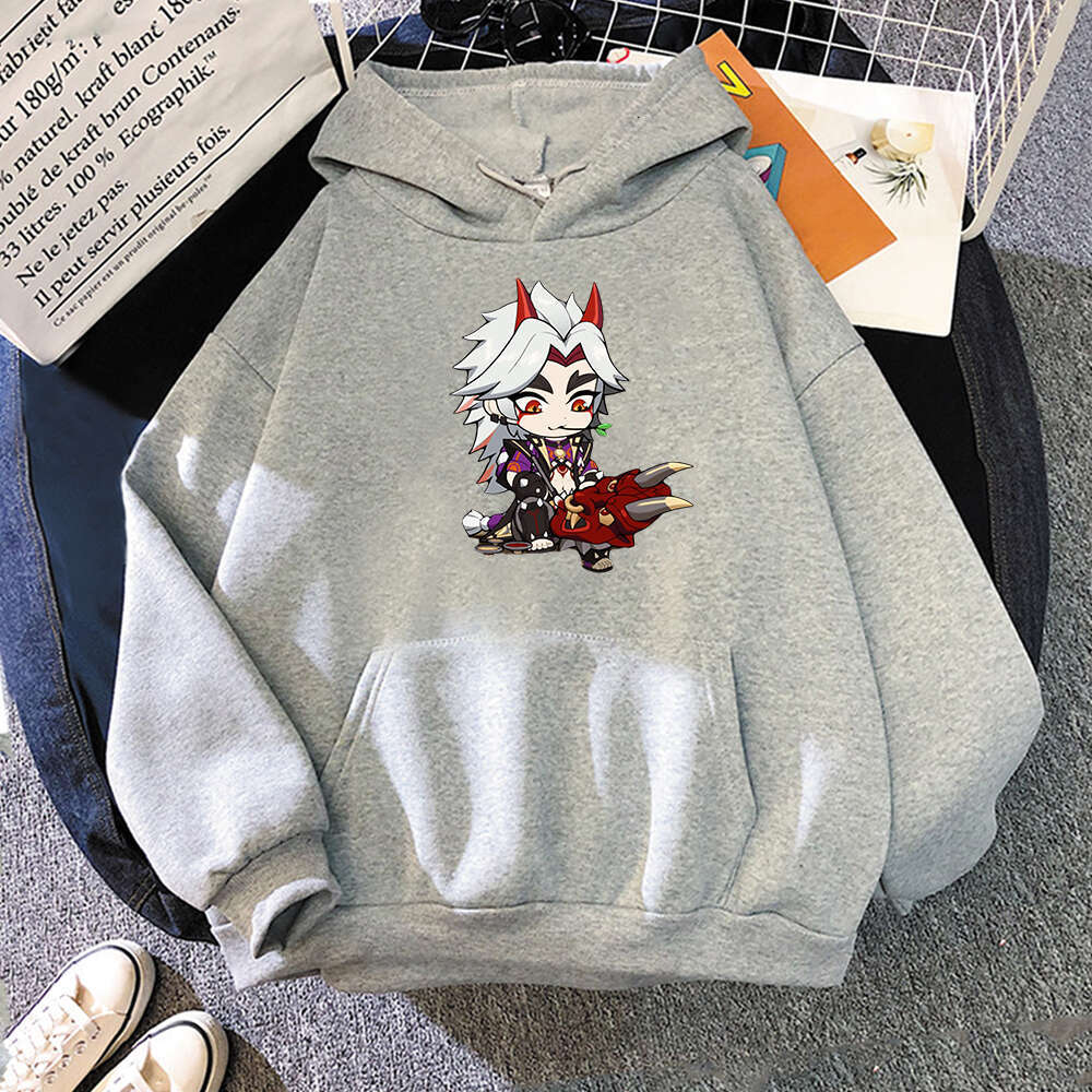 Kawaii Genshin Impact Arataki Itto Graphic Women Hoodies Haruku Y2k Long Sleeve Plus Size Casual Cartoon Female Sweatshirts