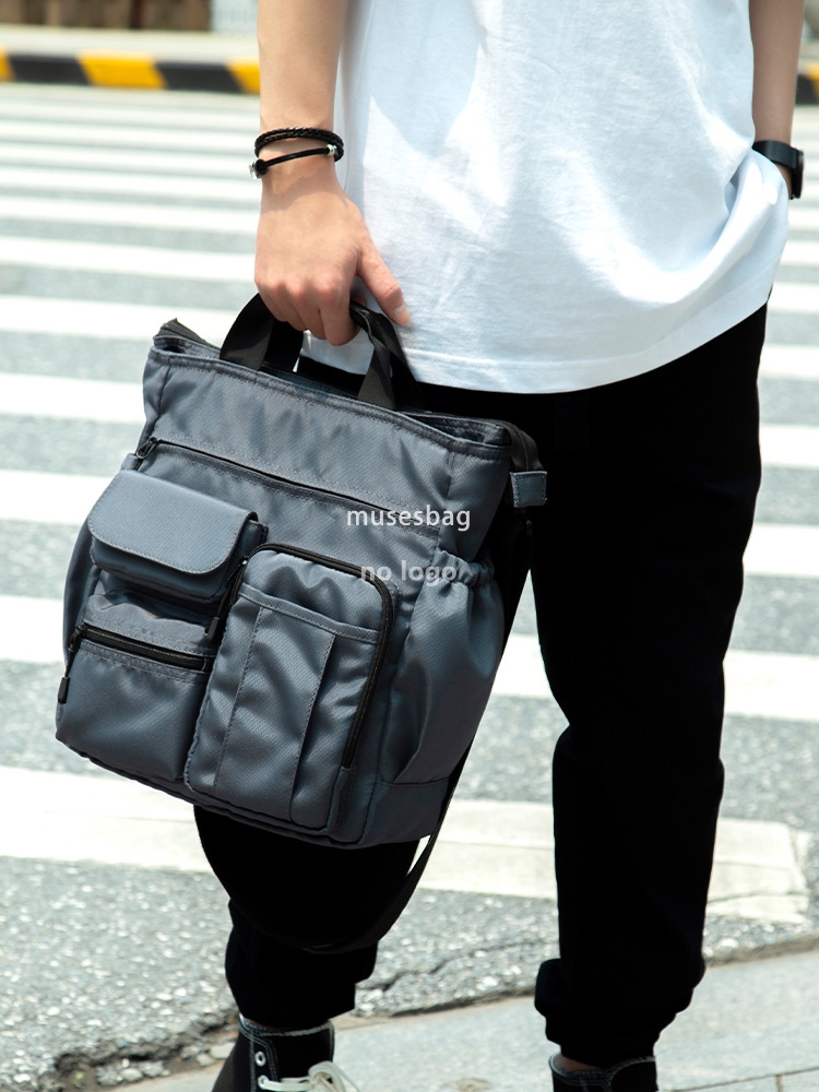 Multi-functional personality single shoulder crossbody bag Fashion casual handbag Business trip men's briefcase backpack men's bag