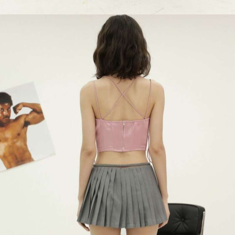 Women Pleated Tie Up Zipper Dropped Waist Sexy Mini Skirts Tennis Girl Dance Kawaii Casual Korean Skirt Faldas Jupe