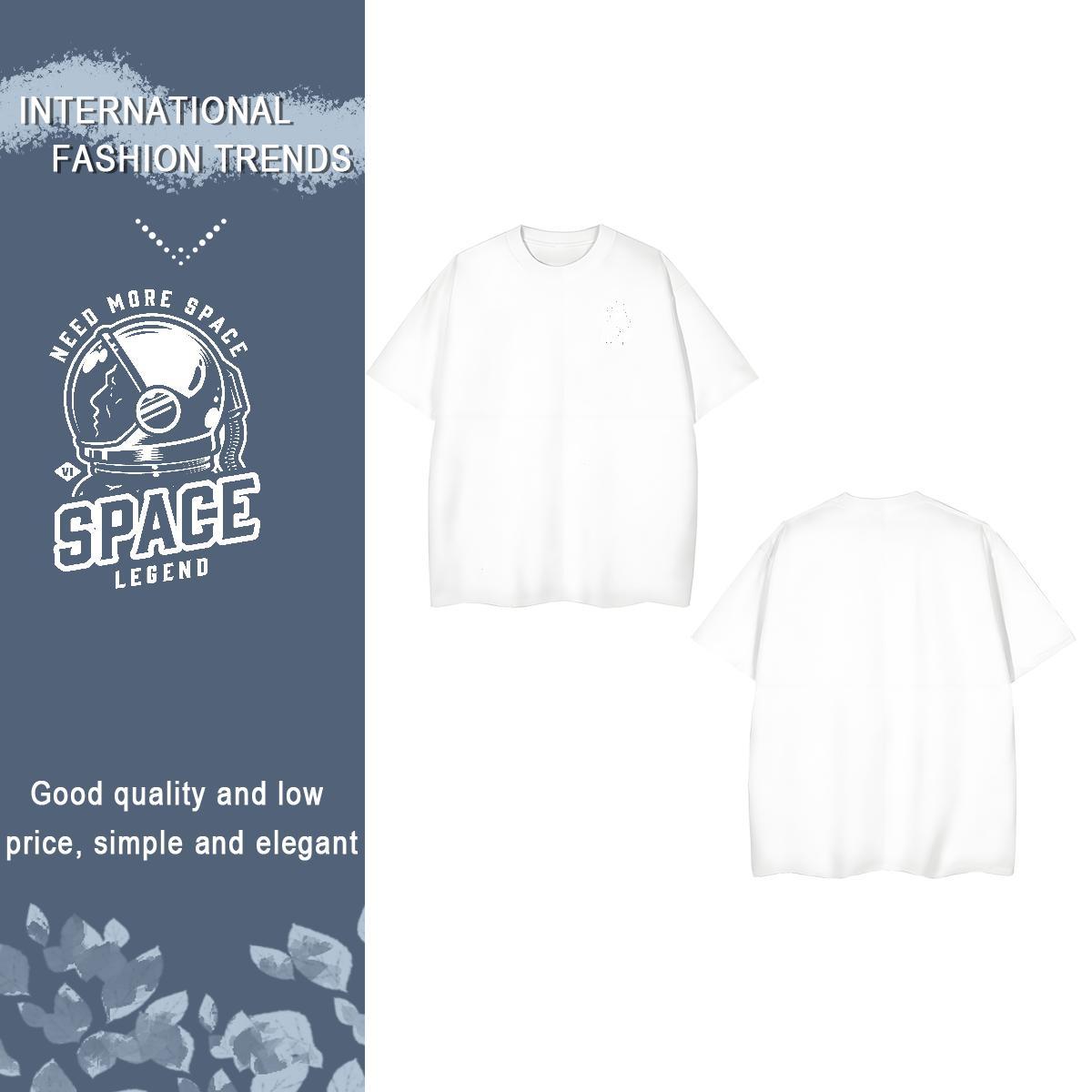 Man T Shirts 100% Cotton 230g universe Home Outdoor O Neck Short Sleeves Plus Size Custom Tshirts Designer Fashion Cool Tops Shirt