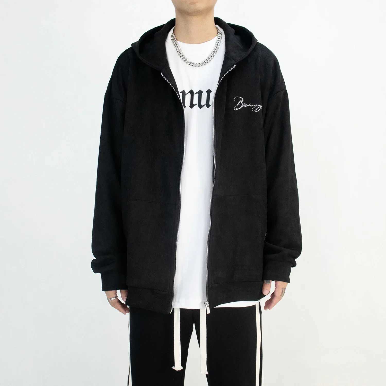 Unicolor Sweatshirts White Male T Shirts Plain Size S Tops for Men Casual Bulk Long Sleeve Pullover Polyester One Piece ClothesM240814