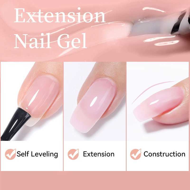 UR SUGAR 15ml Extension Gel White Nude Brown Natural Color Hard Gel Nail Polish Semi Permanent Soak Off UV Construction GelM240814
