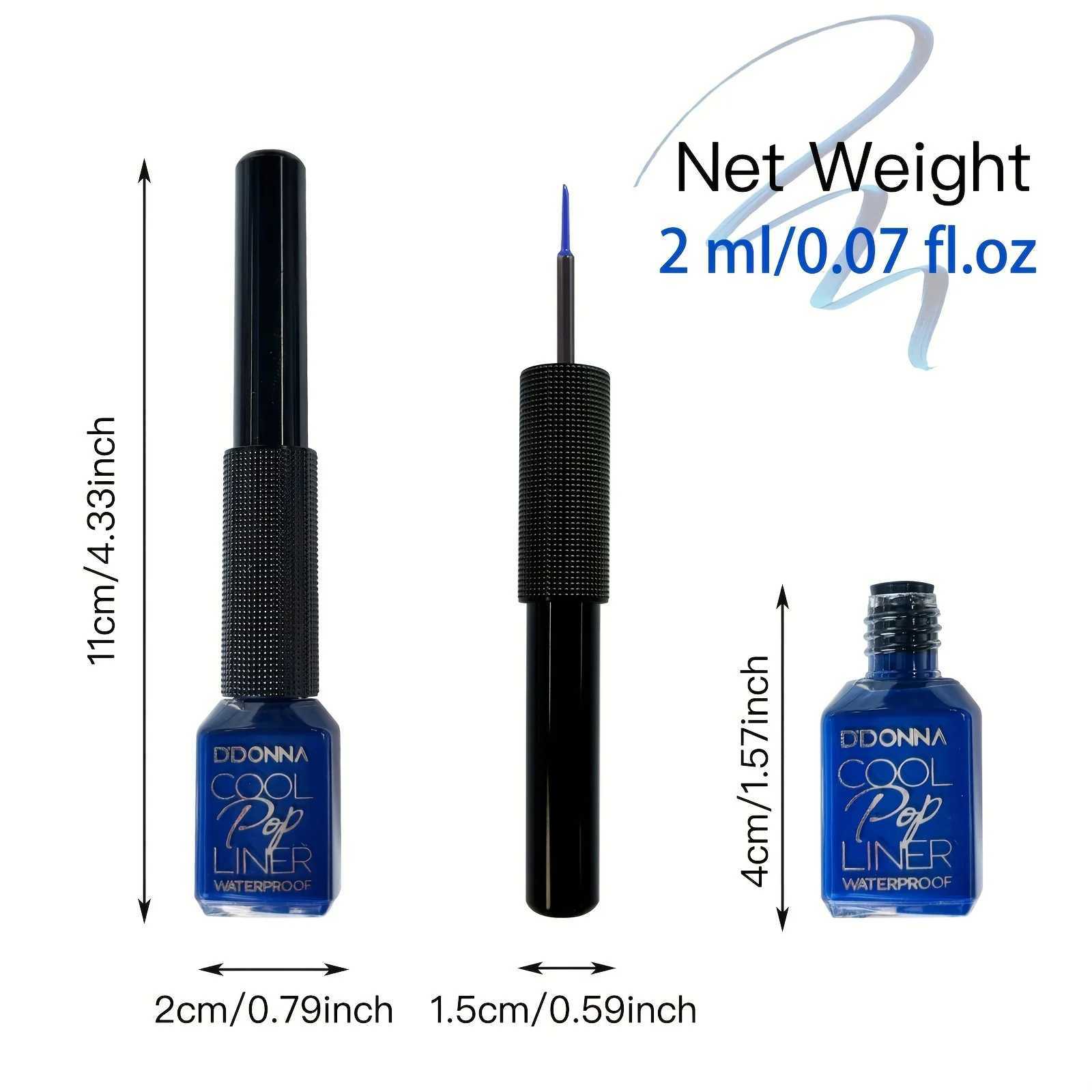 Blue Liquid Eyeliner Highly Pigmented And Waterproof Eyeliner For Intense Eye Definition 24-Hour Durable Matte Aquamarine Y240813