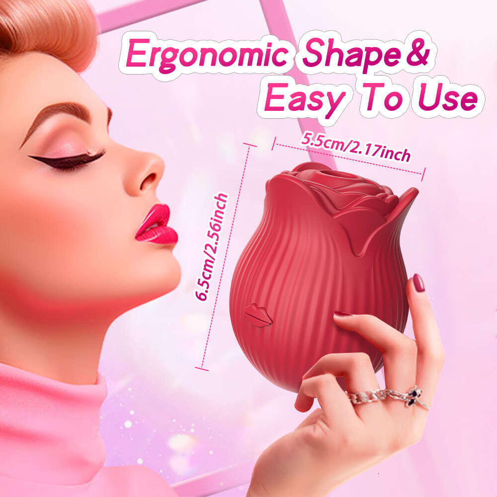 New Powerful Sucking-Rose Vibrator Toy for Women Vacuum Stimulator Oral Nipple Clit Sucker Female Sex Toy Goods for Female Adult