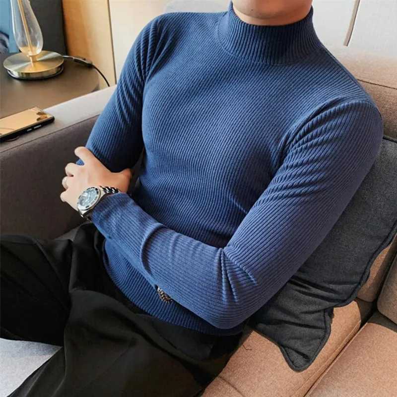 British Style Brand Clothing Men High Quality Long Sleeve T-Shirts/Mens Autumn Winter Keep Warm Leisure T-shirt Plus Size S-4XLM240814