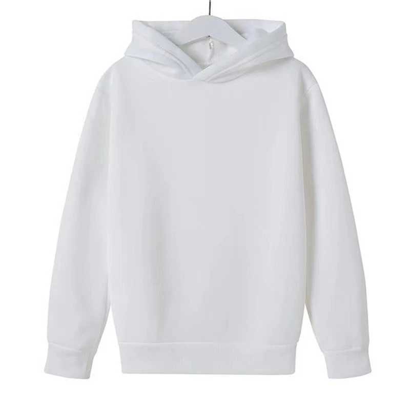 Solid color Fashion Childrens Coat Age 3-12 Boys Girls Hoodie Casual Toddler white Top Long Sleeve Spring Autumn SweatshirY240814