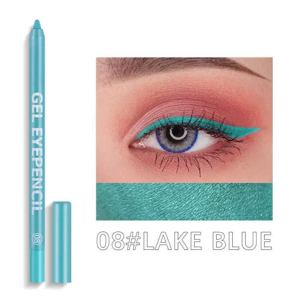 12 Colors Pearlescent Glue Eyeliner Pen Multi-Color Waterproof Is Not Easy To Dizzy Stain Extremely Fine Rotating Eyeshadow Pen Y240813
