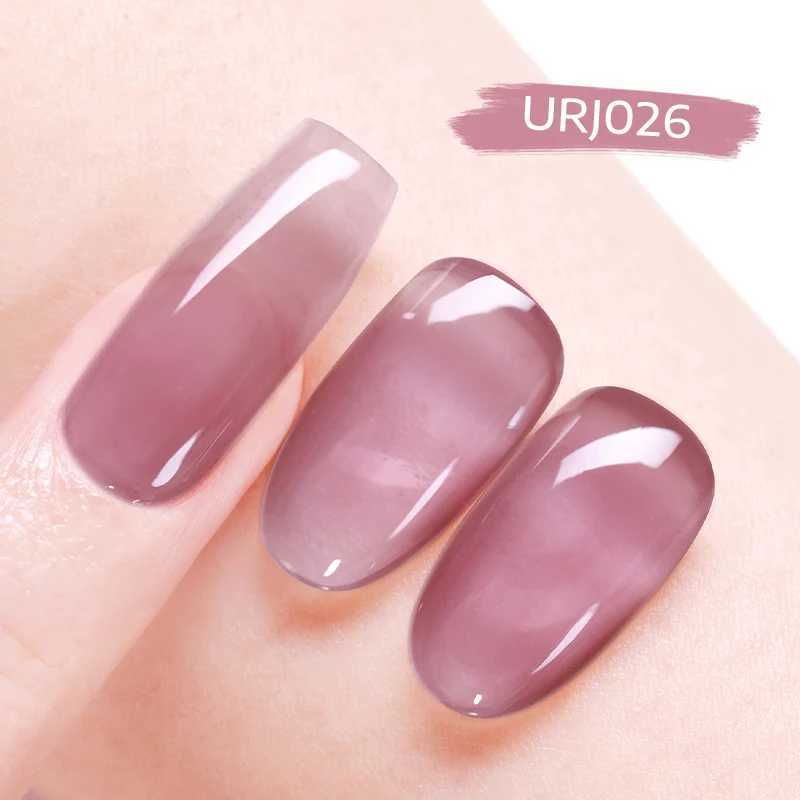 UR SUGAR 15ml Crystal Jelly Nude Pink Purple Gel Nail Polish Transparent Semi-permanent UV Gel Nail Art Soak Off Gel VarnishM240814