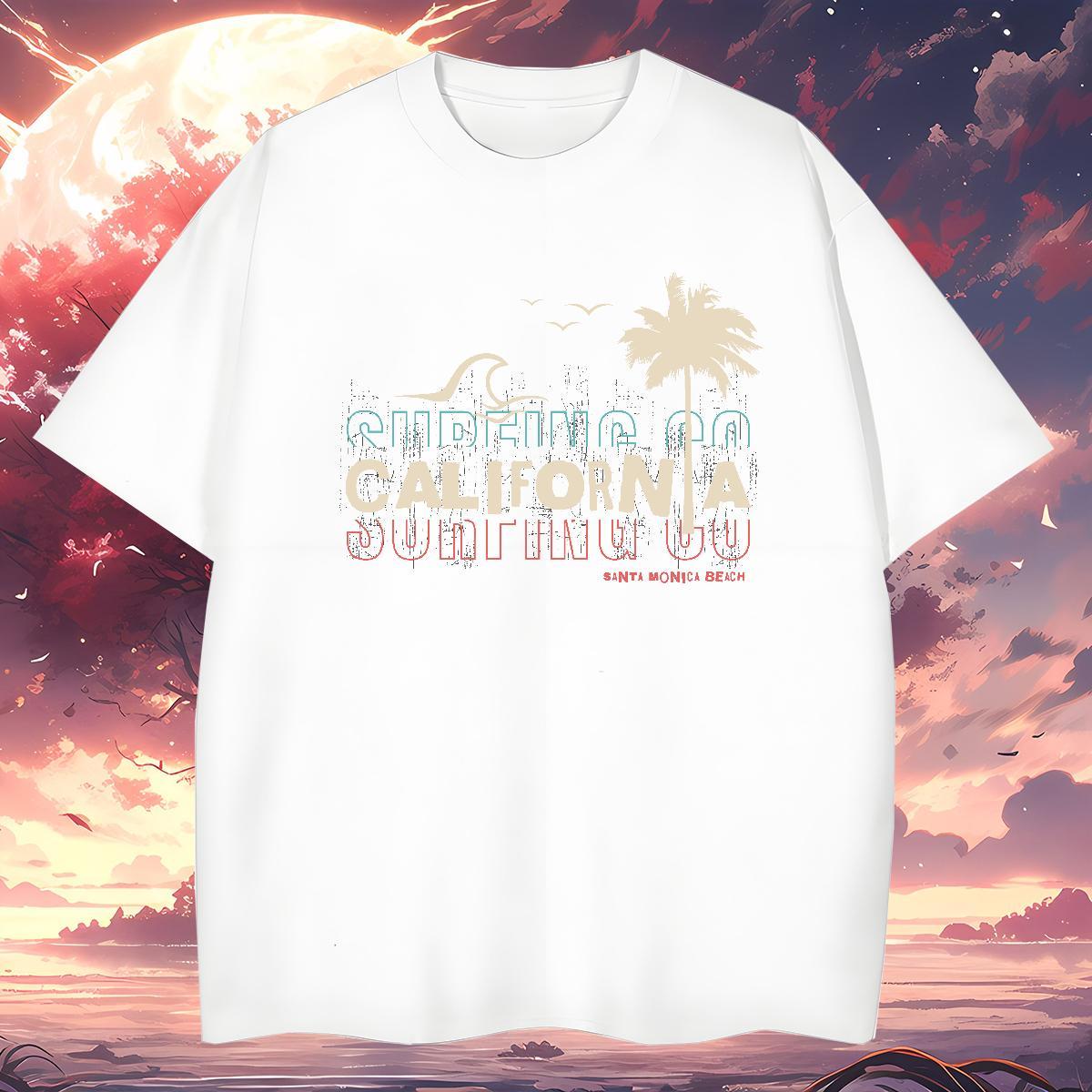 TOP Quality letter Man T Shirts Street Men Tshirts 230g Pure Cotton New Breathable Short Sleeve DIY Printed Top Tees