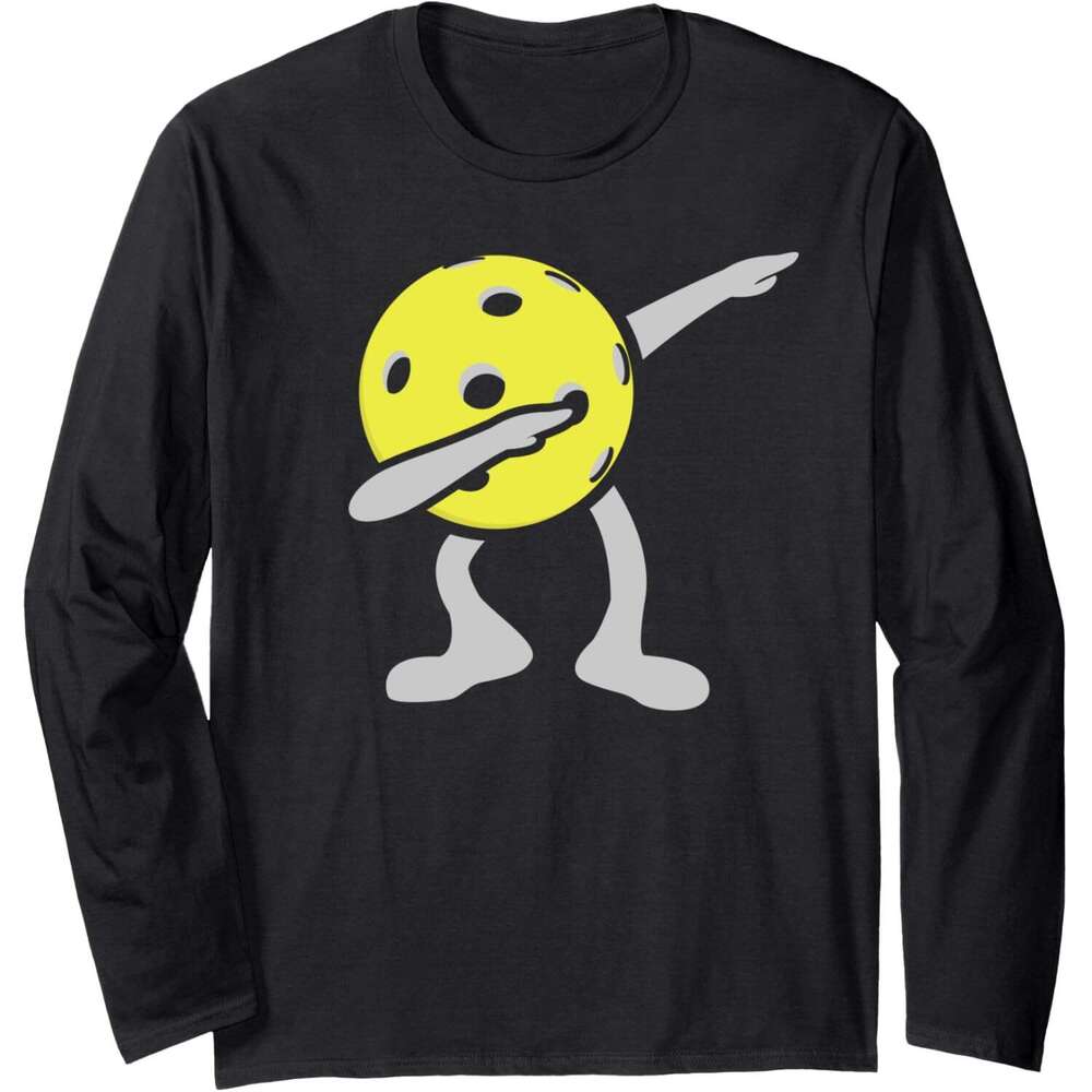Long Sleeve Shirts for Men sweatshirt Funny Dink Shot Dabbing Pickleball Player Gift Long Sleeve Tee Streetwear Casual tops clothes