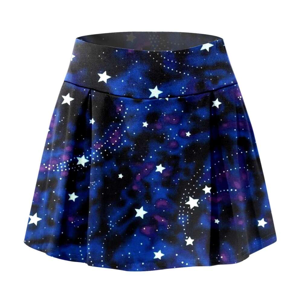 Butterfly Women'S 3d Tennis Skorts Solid Color Anti-Exposure Skirt Quick Dry Fiess Running High Waist Shorts Golf Culottes