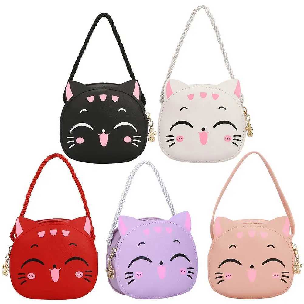 Girl Kawaii Backpack Cartoon Cat Fashion Coin Wallet Casual Small Bag Compact Childrens Day Bag W240813