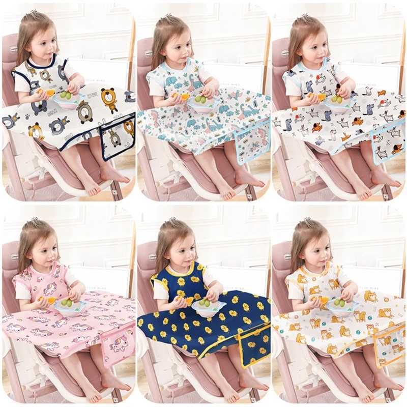 Bibs Burp Cloths Baby Coverall Feeding Bib Child Bib Dining Chair Cover Toddler Drawing Bib Unisex Waterproof Apron Bib for Boy Girl QX2DL4812