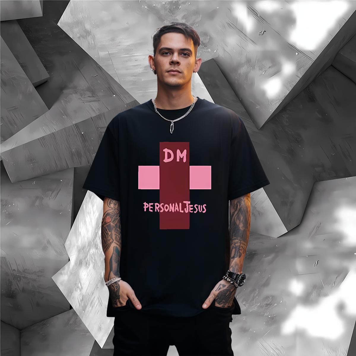 T-Shirts for Men 100% Cotton 230g icon Anime Printing Street Crew Neck DIY Printed Men Clothes T-Shirt Custom Popular Polos