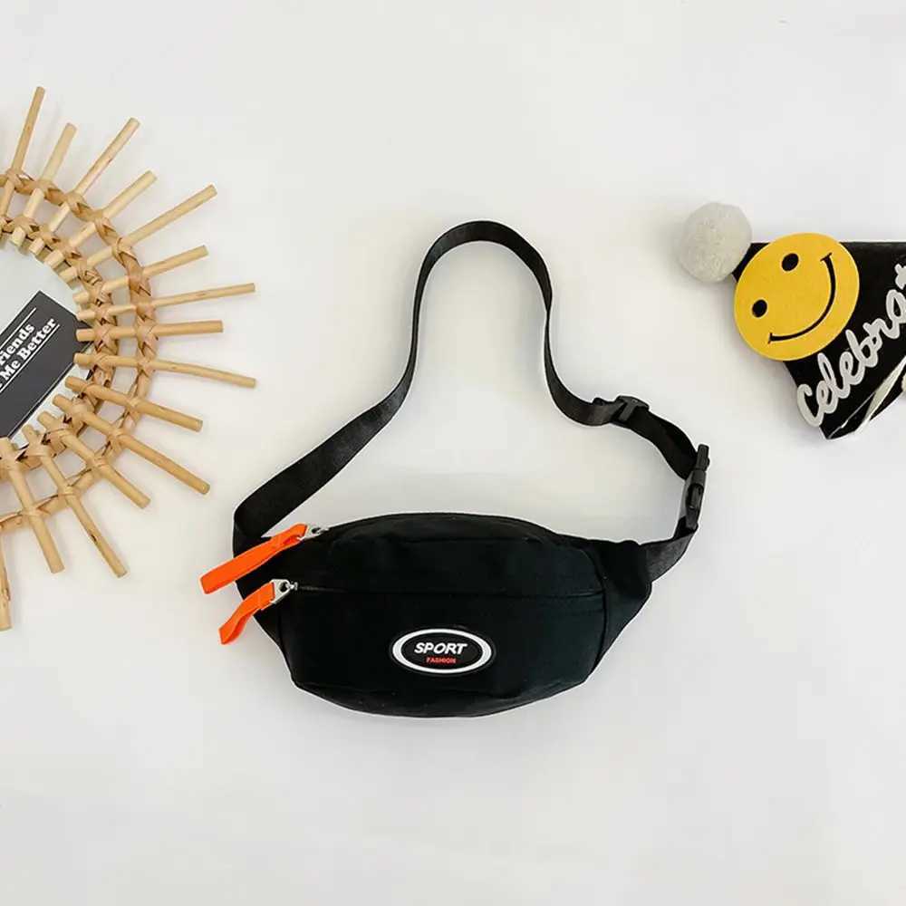 Cute boy chest bag Korean childrens trend messenger bag childrens casual shoulder mini bag phone bag W240813