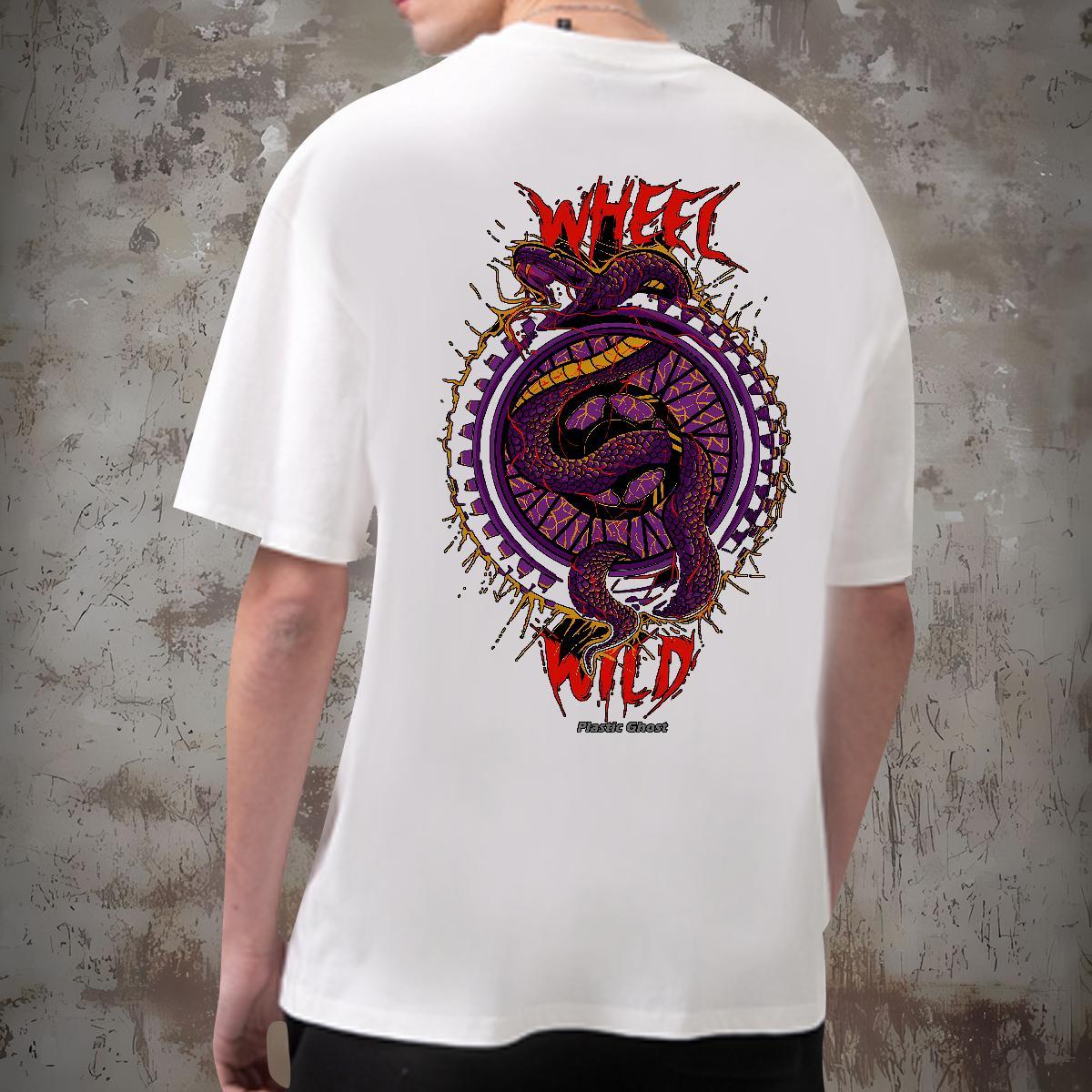 Brand Mens T Shirts snake Crew Neck Hip Hop Custom Big Size 230g Cotton Men Tops Tees Factory Direct Tee Shirt