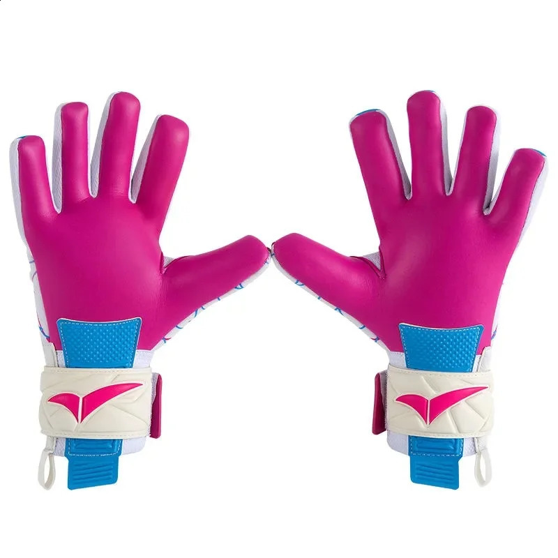Kids Child Men Women Football Soccer Goalkeeper Gloves Thicken 4mm Latex Goalie Gloves Protection Game Training Glove Inseam 240812