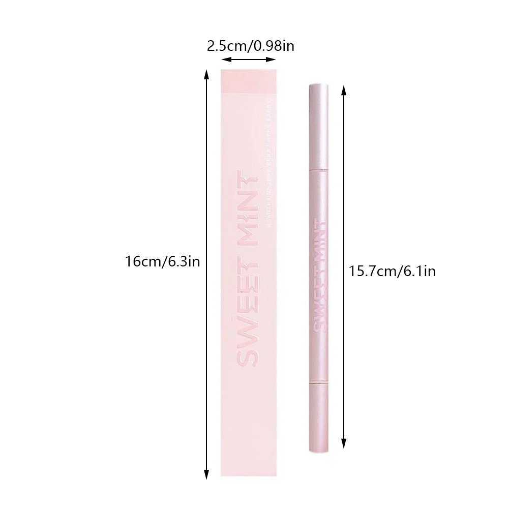 Double Ended Eyeliner Lying Silkworm Pencil Highlighter Liquid Liner Eye Brightener Make Up Korean Makeup Y240813