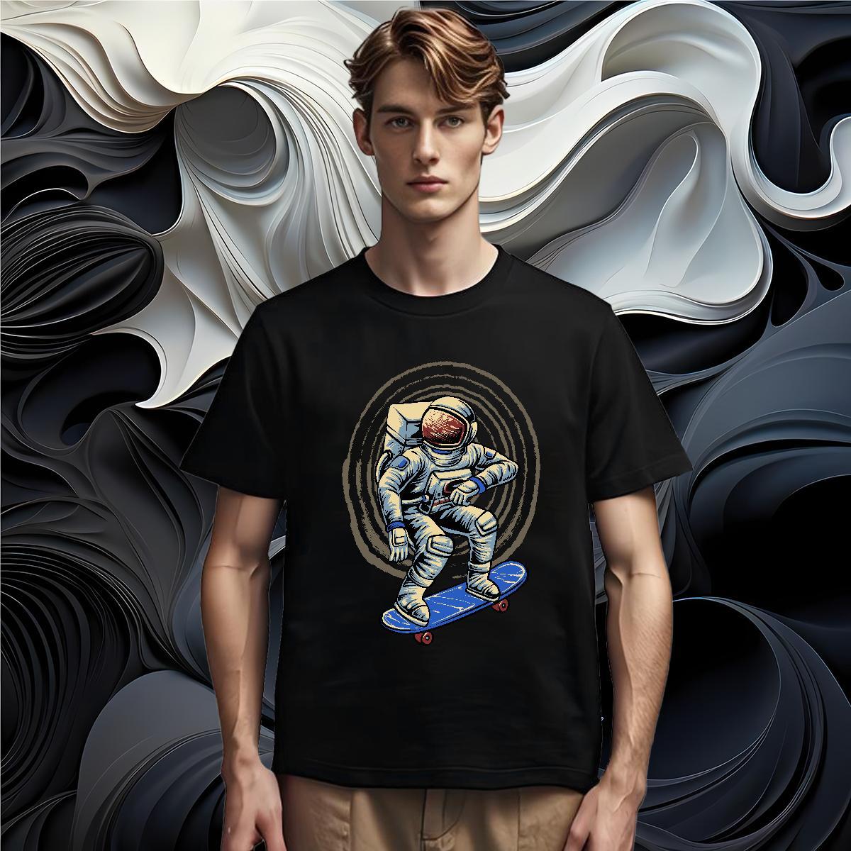 Mens T Shirts 100% Cotton 230g universe Home Outdoor Round Neck Short Sleeve Custom Anime Couples T Shirts Free Shipping Loose Fit Tops