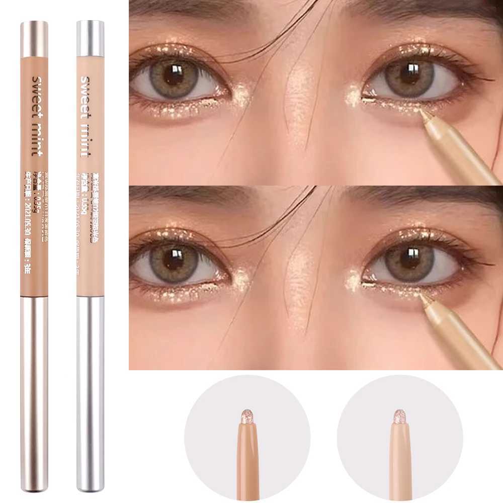 Shiny Lying Silkworm Eyeliner Pencil Glitter Nature Brightens Highlighter Eyeliner Eyeshadow Pen Long-lasting Eye Korean Makeup Y240813