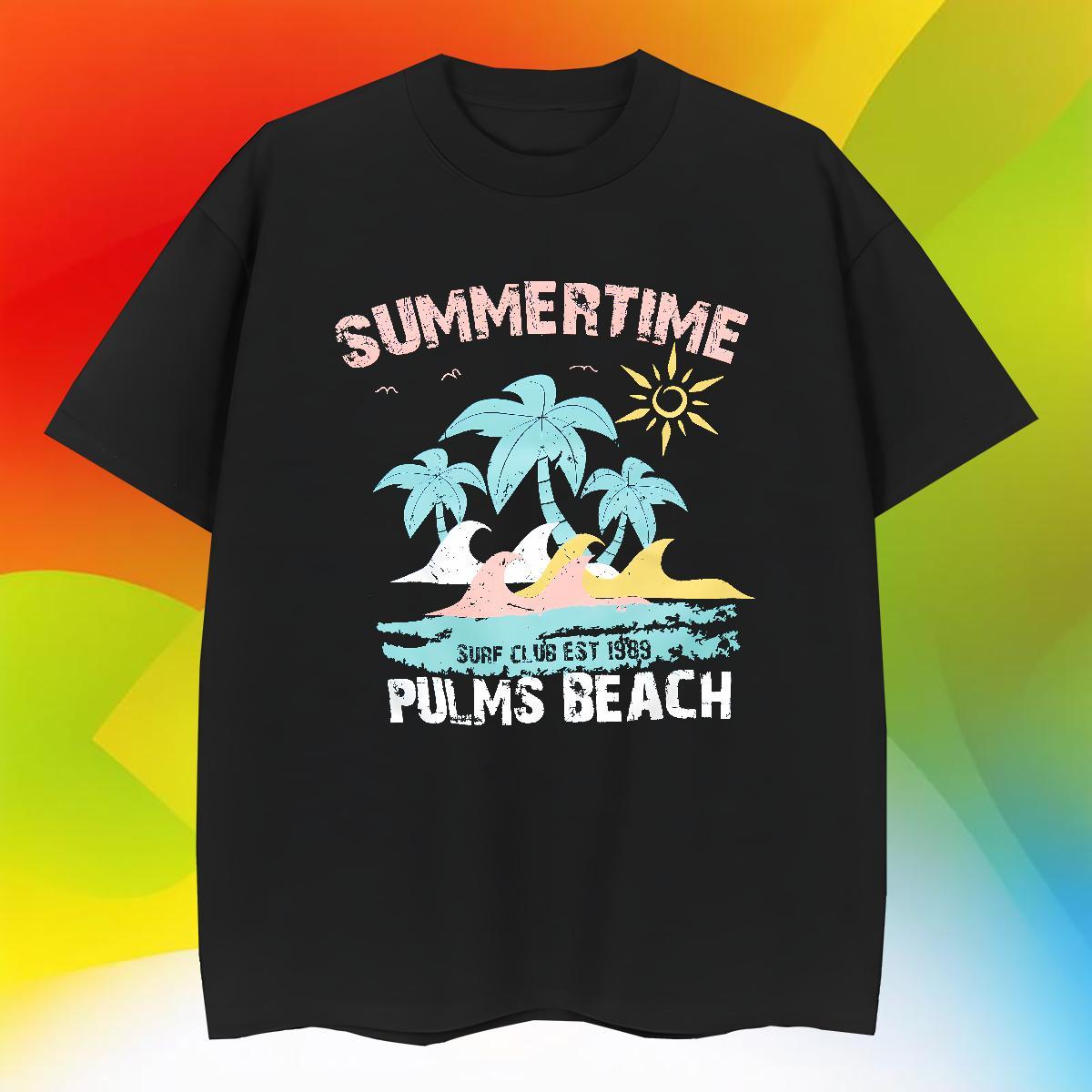Comfortable Tshirt for Man Woman Home Outdoor 230g Cotton Custom Printing Pure Cotton beach T shirt Classic Clothes