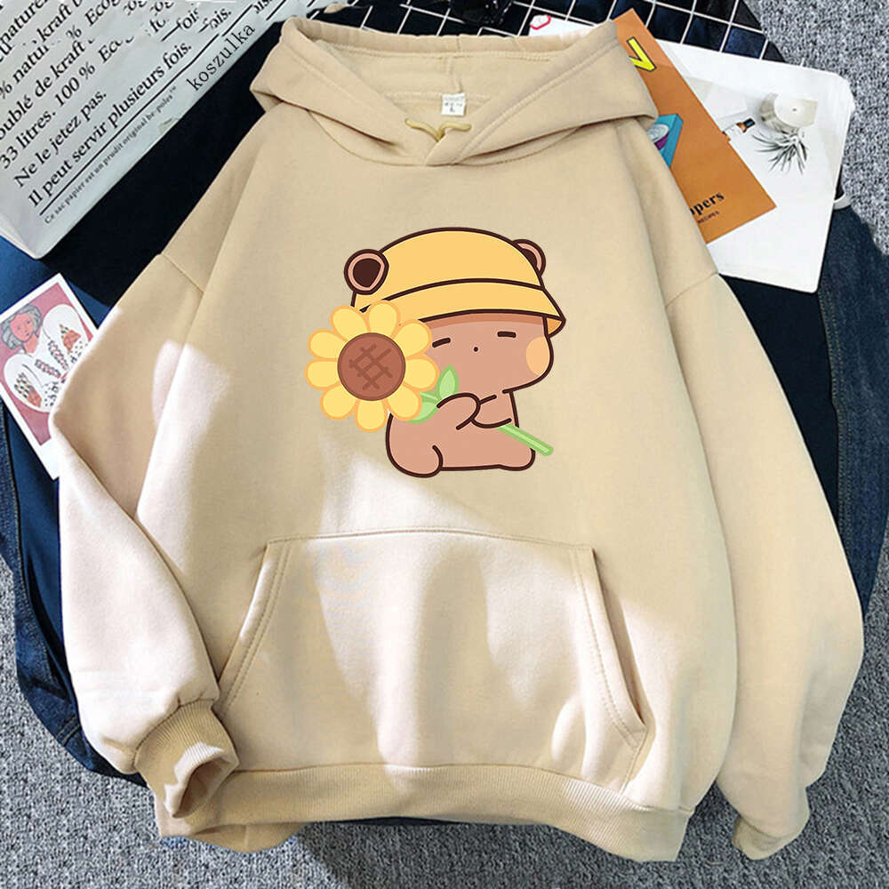 Bubu Dudu Suowers Hoodie Women Cut Graphic Sweatshirts Funny Kawaii Hoodies Plus Size Haruku Cartoon Casual Pullover s