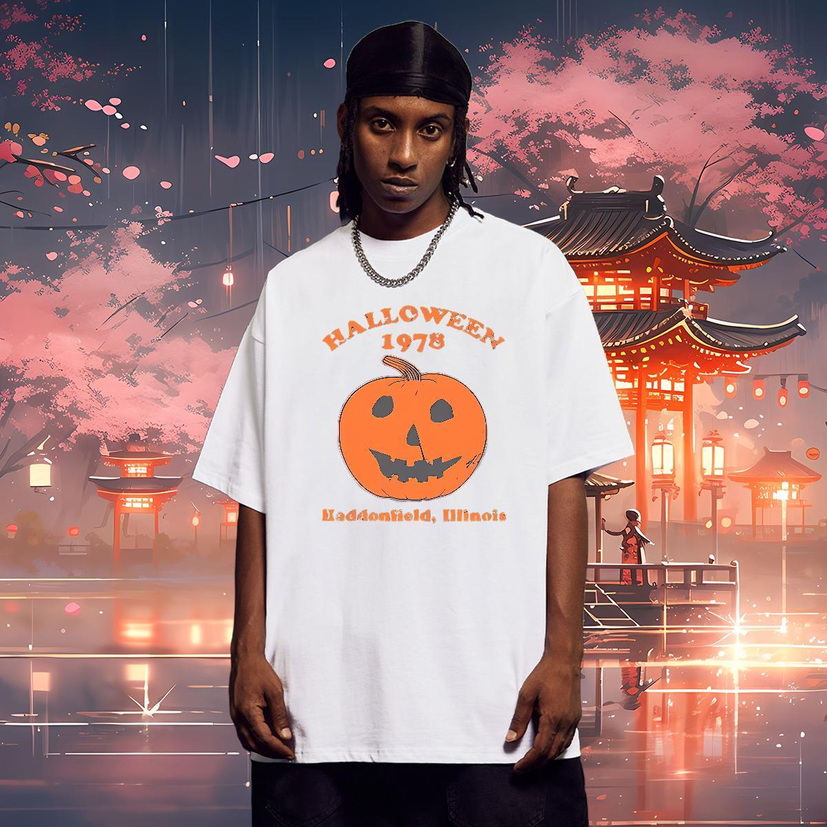 Popular Mens T Shirts halloween Breathable Short Sleeve Spring Summer Oversized 230g 100% Cotton Men Tees Custom Tshirts