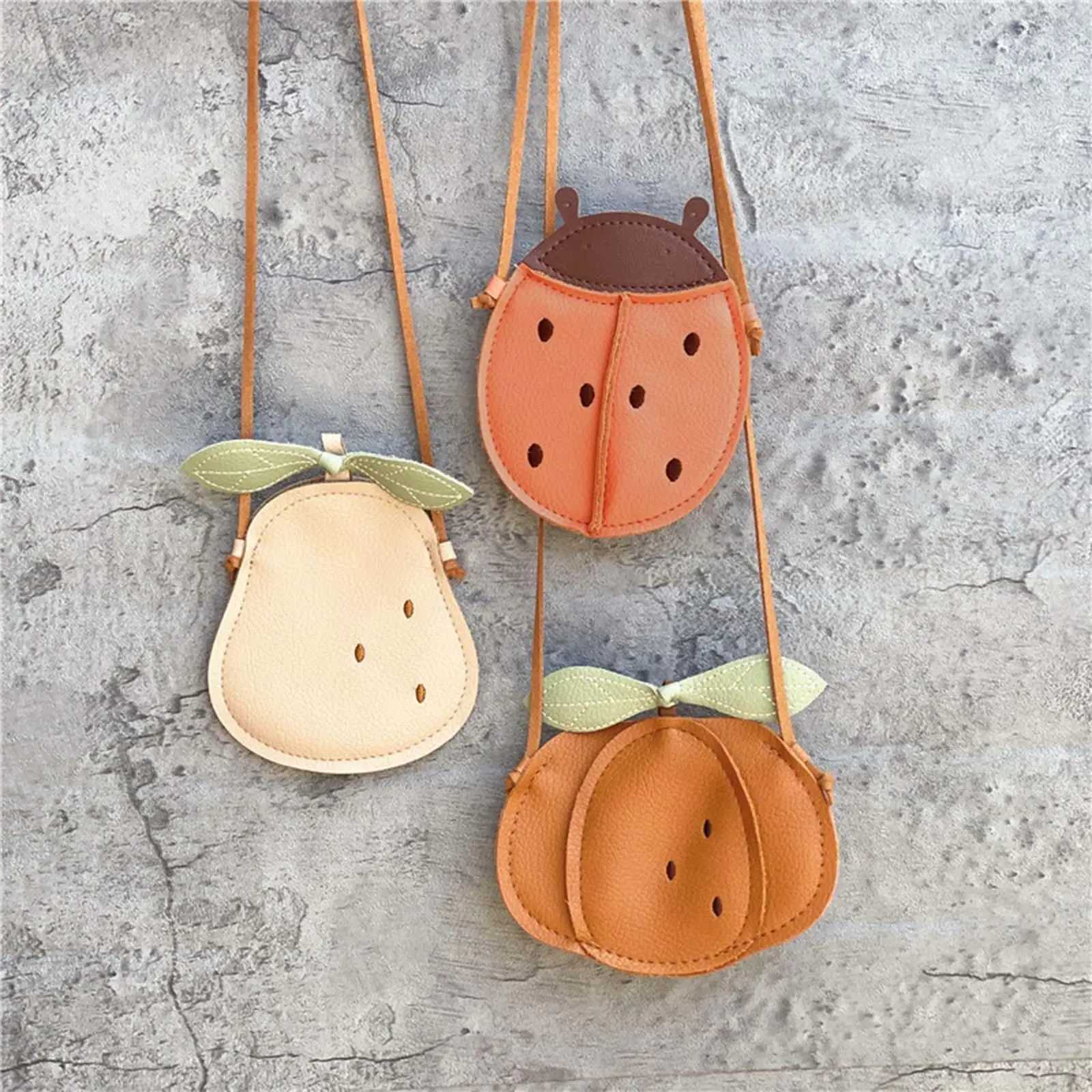 Cute shoulder bag coin wallet mini PU leather handbag childrens shoulder bag messenger cross bag girls wallet W240813