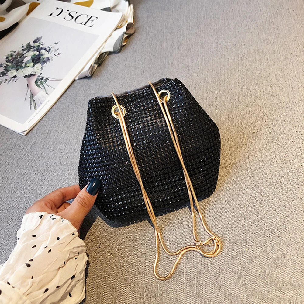 Elegant Women Rhinestones Evening Clutch Handbags Fashion Shiny Dinner Party Wedding Purses Shoulder Underarm Bag for Women 240813