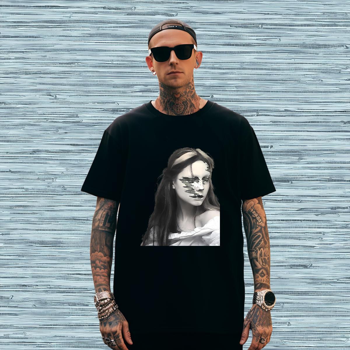 T Shirts Men 230g Cotton women Casual Breathable Soft Custom Cartoon Men Tshirts 2024 Designer Popular Polos