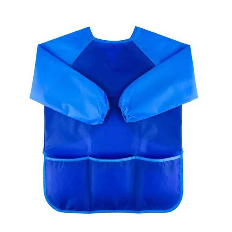 Bibs Burp Cloths Baby Boys Girls Feeding Bibs Long Sleeve Apron Waterproof for Kids School Painting Drawing Children Art Scraft Smock Burp ClothsL4812