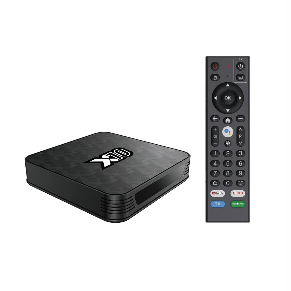 New X10 Android 10 OS 4K ATV TV box Allwinner H313 2GB RAM 8GB ROM DUAL WIFI Smart TV Box with Voice Remote Control Set-Top Box Media Player