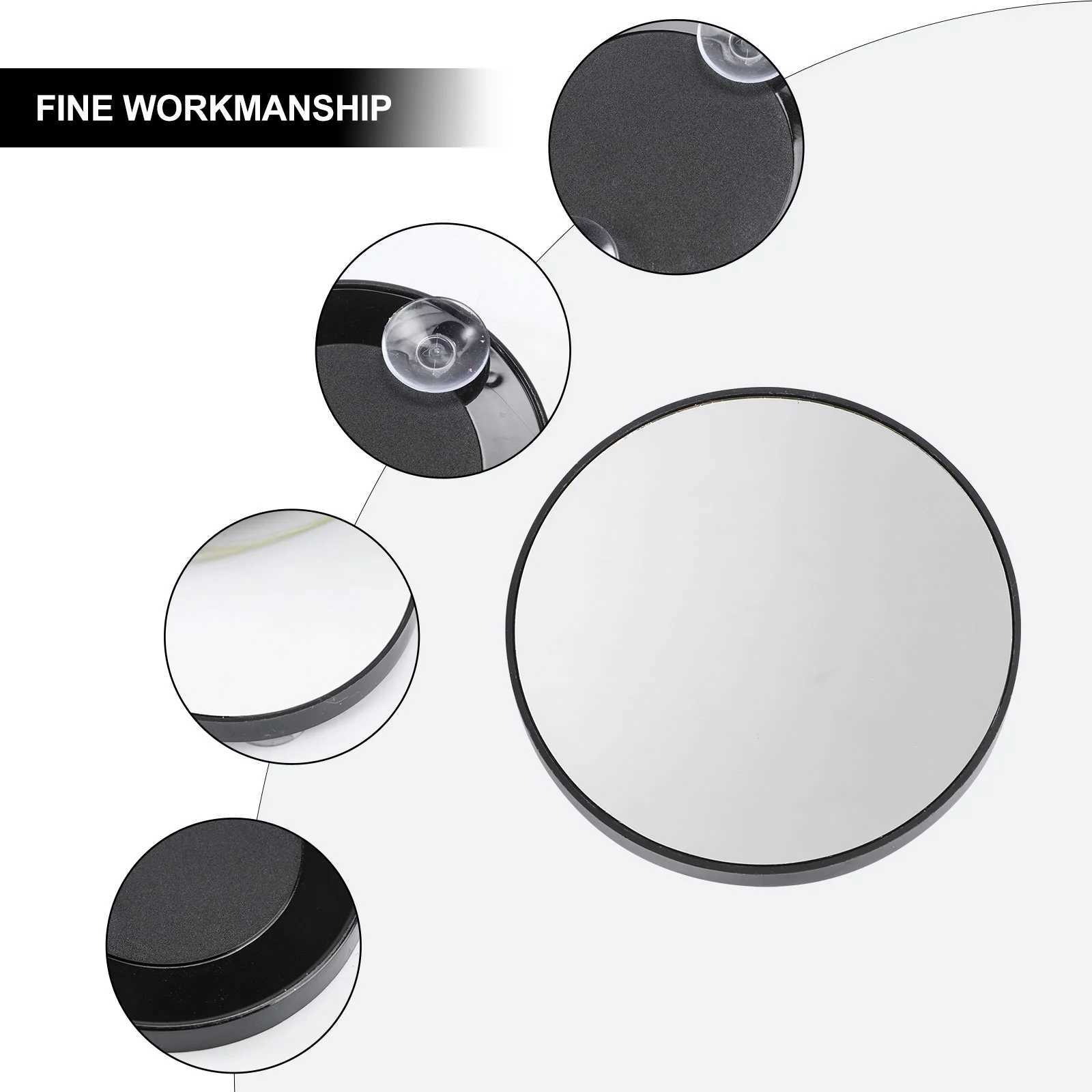 3.5-inch 30x 15x makeup mirror with lamp cup handheld dressing table cosmetic temptation magnifying glass household suction cup travel W240813