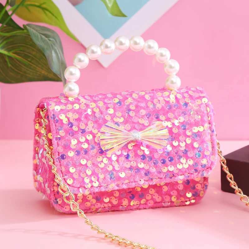 New childrens glitter cross shaped bag girls coin wallet bag cute childrens baby bow knot wallet and handbag gift W240813