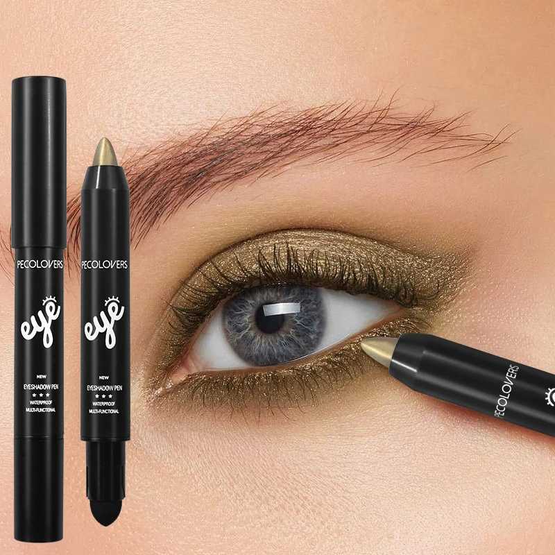 Golden Brown Pearlescent Eyeshadow Eyeliner Pencil Glitter Eye Shadow Makeup Pigment Silkworm Eyeshadow Pen Y240813