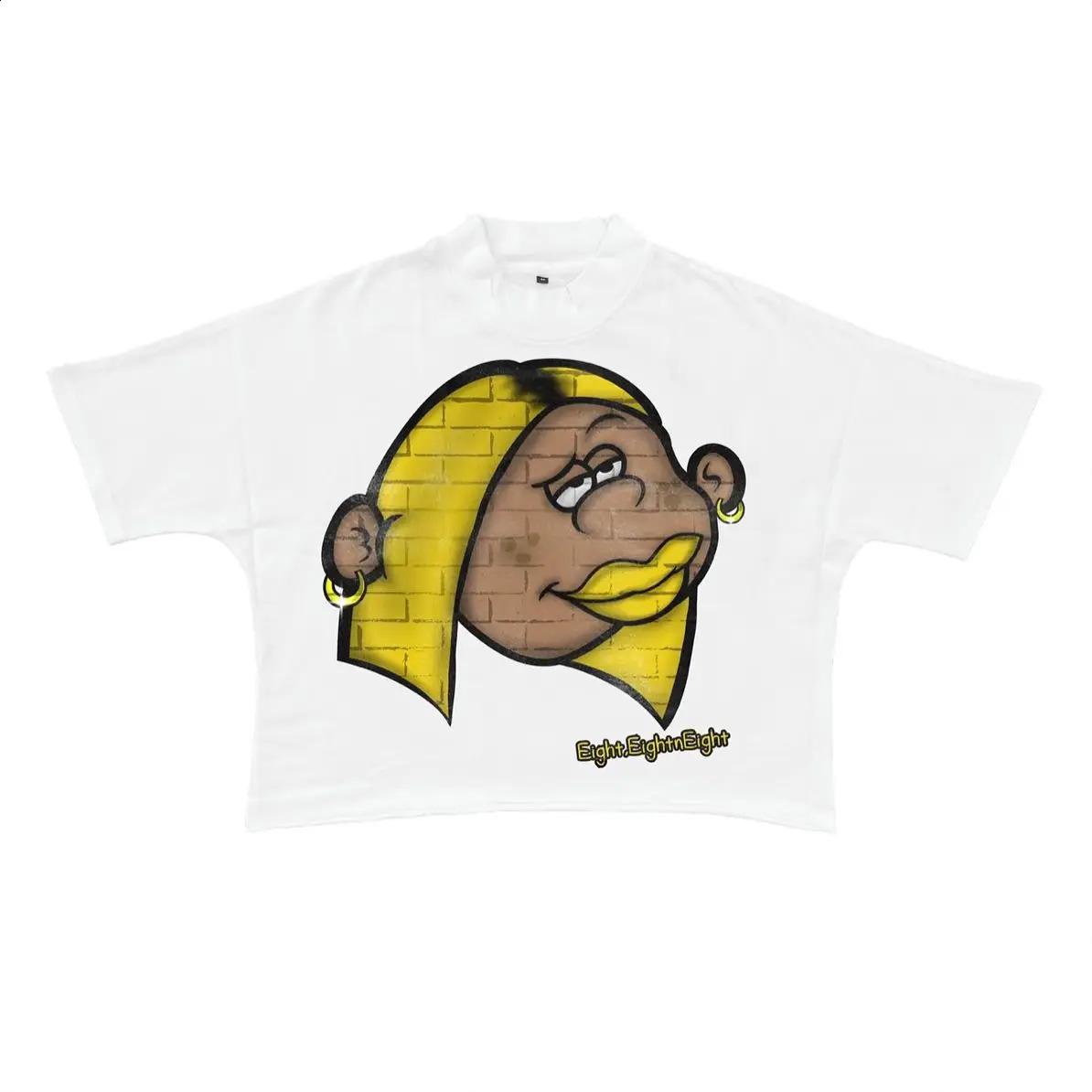 Harajuku Cartoon Printed Graphic Tshirt Womens Y2k Style Top Street Clothing Oversized Gothic Anime Edition 240814