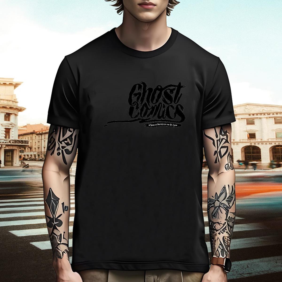 Cool Design Man T Shirts halloween Crew Neck Sport Cartoon Printing L-4XL 230g 100% Cotton Men Tees Designer Fashion Tees Shirts