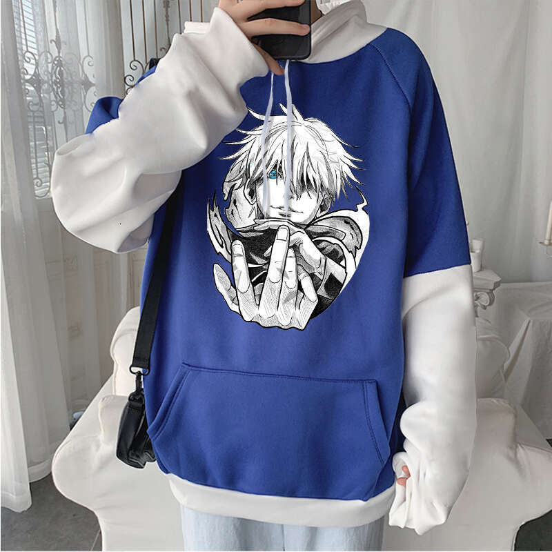 Jujutsu Anime Kaisen Haruku Gojo Satoru Manga Hoodies Cool Cartoon Men Hip Hop Long Sleeve Plus Size Women Winter Sweatshirts