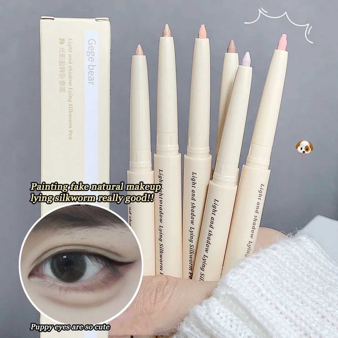 Glitter Eyeshadow Lying Silkworm Pen Brightening Adorned Pearl High-gloss Eyeliner Long-lasting Waterproof Eyes Makeup Cosmetics Y240813