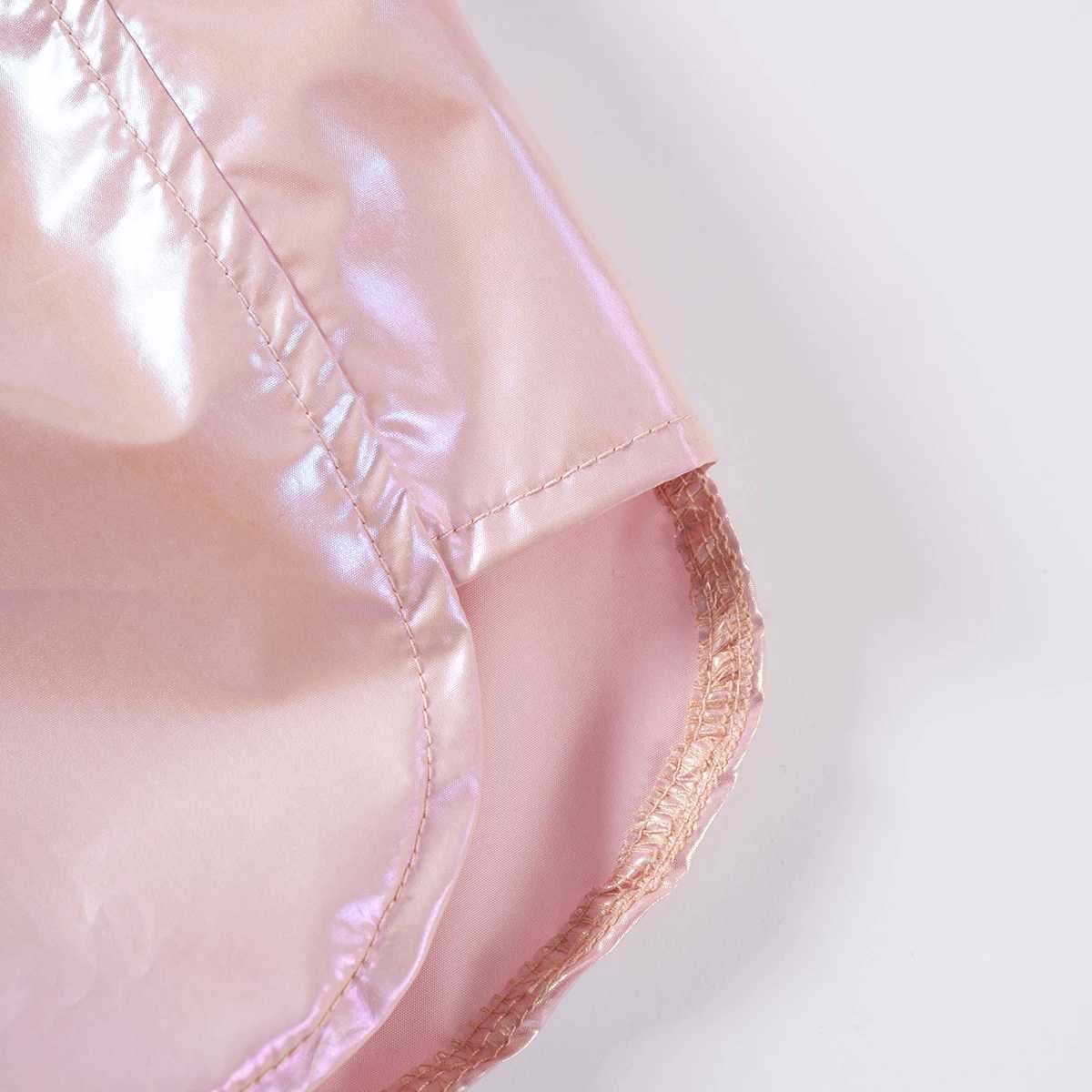 2 pieces of girls fashionable shorts childrens clothing dazzling childrens clothing polyester fabric solid color sports pants elastic waist W240813